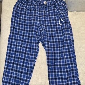 Colts Blue Plaid Kids Pajama Pants